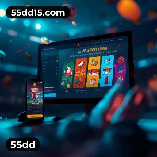 Identidade visual e vitrine de ofertas da plataforma 55dd