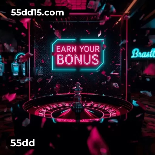 Tela de boas-vindas e lobby de jogos do aplicativo 55dd